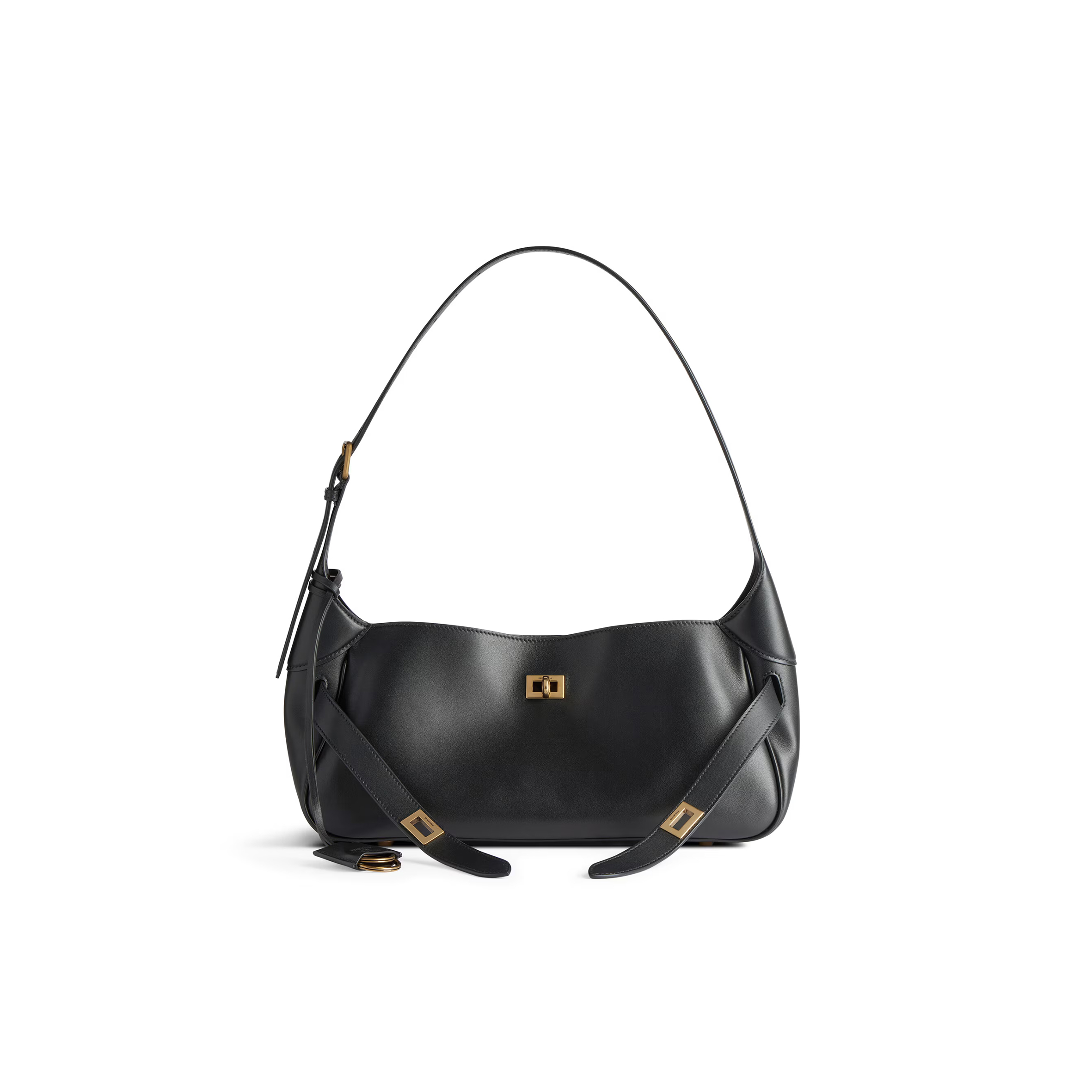 BALENCIAGA WOMEN'S BEL AIR SMALL SHOULDER BAG IN BLACK 8106802ABAV1000 (29.9*19.8*17cm) BALENCIAGA WOMEN'S BEL AIR SMALL SHOULDER BAG IN BLACK 8106802ABAV1000 (29.9*19.8*17cm)
